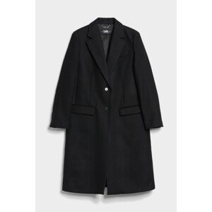 Kabát karl lagerfeld tailored coat w/tape černá 40