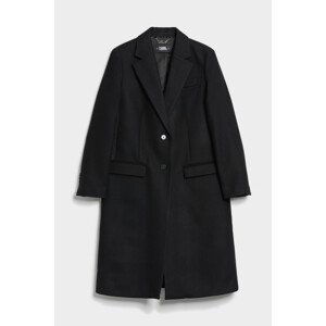 Kabát karl lagerfeld tailored coat w/tape černá 44