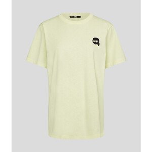 Tričko karl lagerfeld ikonik 2.0 outline t-shirt žlutá s