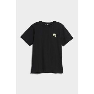 Tričko karl lagerfeld ikonik 2.0 outline t-shirt černá xs