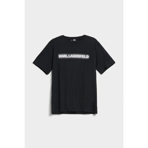 Tričko karl lagerfeld logo t-shirt černá s