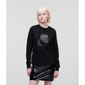 Mikina karl lagerfeld karl kameo check sweatshirt black7