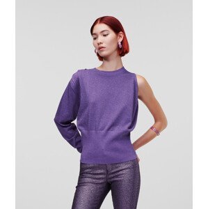 Svetr karl lagerfeld evening knit sweater fialová s