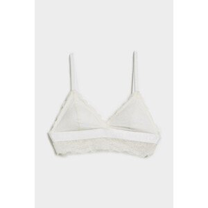 Spodní prádlo karl lagerfeld padded longline lace bra bílá xs