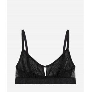 Spodní prádlo karl lagerfeld keyhole lace bralette černá l