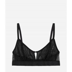 Spodní prádlo karl lagerfeld keyhole lace bralette černá xl