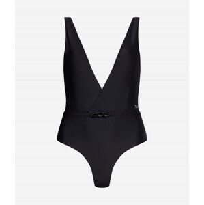 Plavky karl lagerfeld karl dna deep v swimsuit černá s