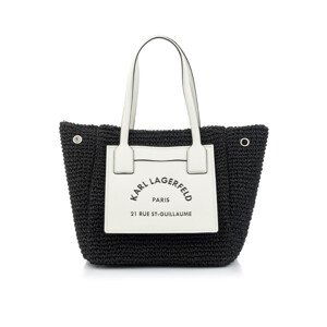 Kabelka karl lagerfeld rsg raffia tote černá none