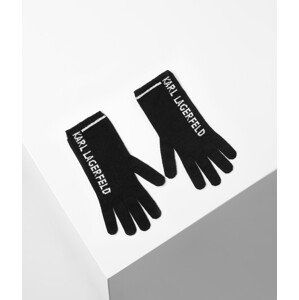 Rukavice karl lagerfeld k/essential knit glove černá m