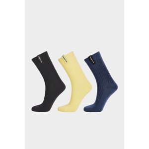 Ponožky 3-pack karl lagerfeld k/essential tag socks 3p modrá 35/38