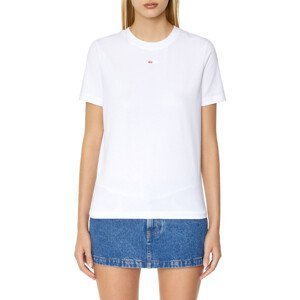 Tričko diesel t-reg-microdiv t-shirt bílá s