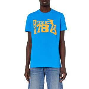 Tričko diesel t-diegor-g7 t-shirt modrá xl