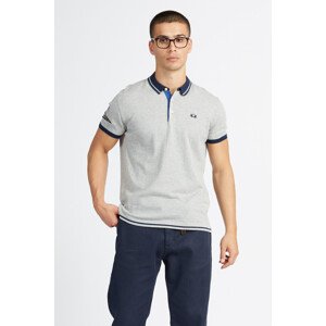 Polokošile la martina man tricot polo s/s cotton šedá l