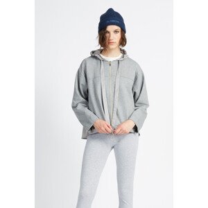 Mikina la martina woman hoodie full zip spring f šedá 3