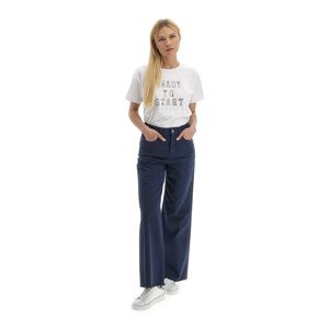 Kalhoty la martina woman trouser spring drill modrá 28