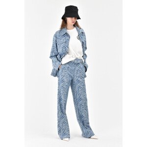 Kalhoty manuel ritz women`s trousers modrá 40