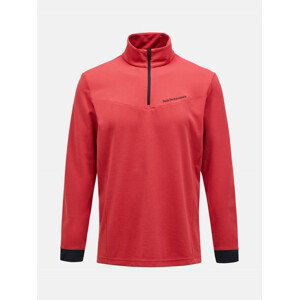 Mikina peak performance m chase half zip červená l