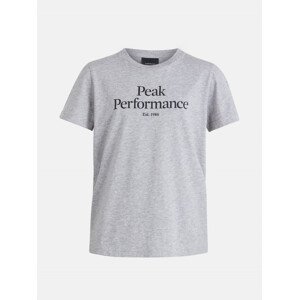 Tričko peak performance jr original tee šedá 150