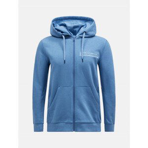 Mikina peak performance m ease zip hood modrá xl