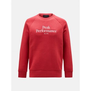 Mikina peak performance m original crew červená s