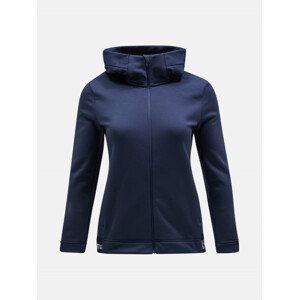 Mikina peak performance w rider tech zip hood modrá xs