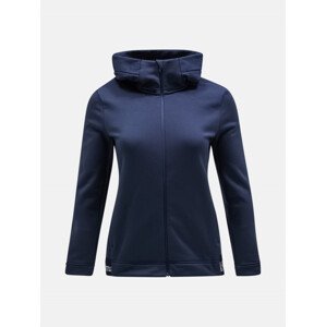 Mikina peak performance w rider tech zip hood modrá xl