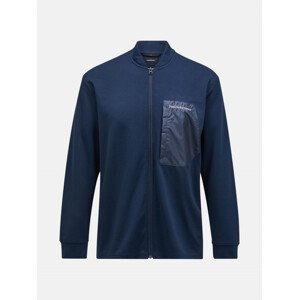 Mikina peak performance m mid layer jacket salute blue