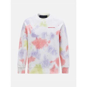 Mikina peak performance m tie dye crew různobarevná s