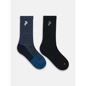 Ponožky 2-pack peak performance hiking sock 2-pack modrá 39/42