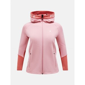 Mikina peak performance w rider zip hood růžová xs