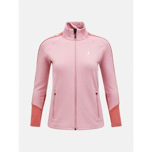 Mikina peak performance w rider zip jacket růžová s