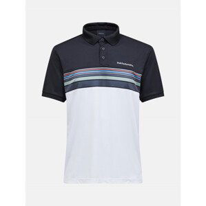 Polokošile peak performance m player print polo bílá xxl