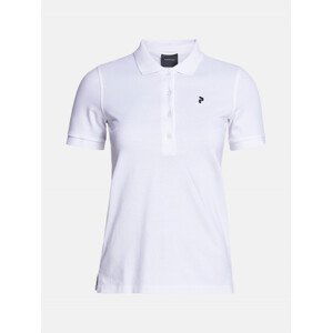 Polokošile peak performance w classic cotton polo bílá s