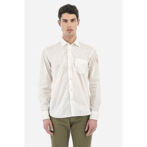 Košile la martina man shirt l/s parachute canvas bílá xxxl