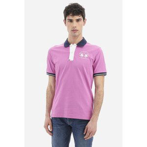 Polokošile la martina man polo s/s piquet stretch fialová l