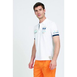 Polokošile la martina man polo s/s piquet stretch bílá s