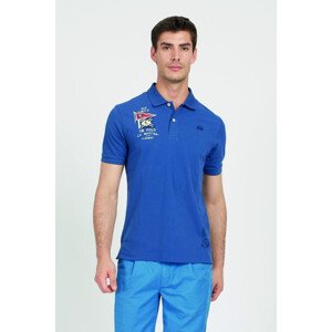 Polokošile la martina man polo s/s piquet stretch modrá m