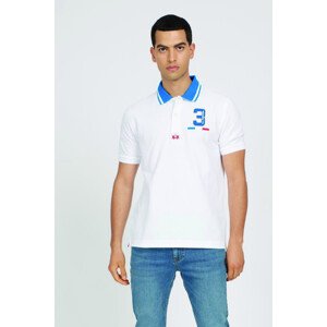 Polokošile la martina man polo s/s piquet stretch bílá m