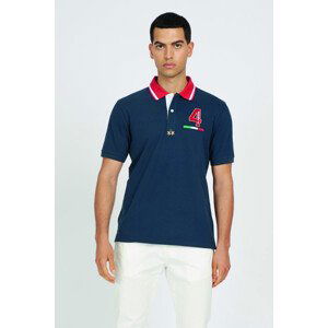 Polokošile la martina man polo s/s piquet stretch modrá s