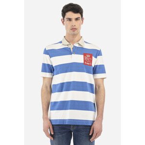 Polokošile la martina man polo s/s striped jersey modrá xl