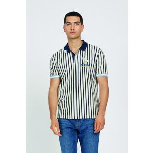 Polokošile la martina man polo s/s striped jersey bílá s