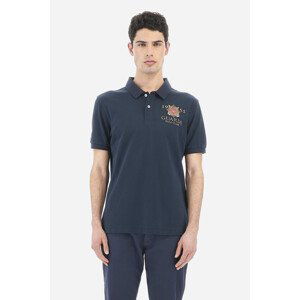 Polokošile la martina man polo s/s piquet stretch modrá l