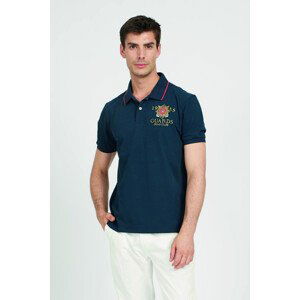 Polokošile la martina man polo s/s piquet stretch modrá l