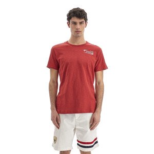 Tričko la martina man t-shirt s/s slub jersey červená xl