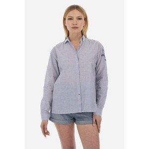 Košile la martina woman shirt l/s voile cotton s modrá 1