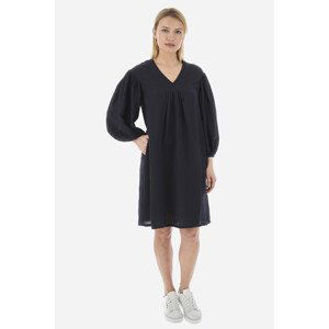 Šaty la martina woman long dress viscose linen modrá 2