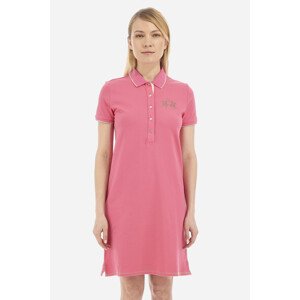 Šaty la martina woman polo dress s/s piquet pi růžová 5