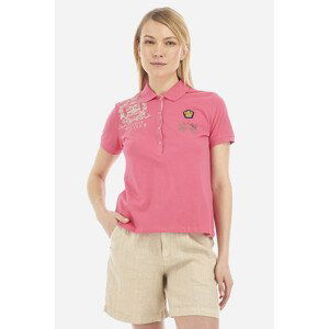 Polokošile la martina woman polo s/s piquet stretch růžová 3