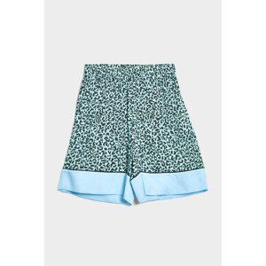 Šortky karl lagerfeld kl leopard printed shorts modrá 40