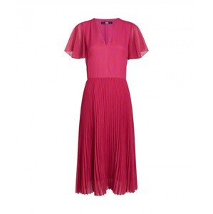 Šaty karl lagerfeld pleated dress růžová 38